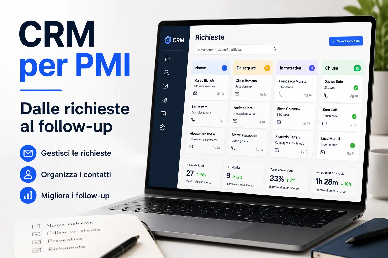 CRM leggero per PMI: quando serve davvero e quando basta un foglio Excel